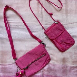 NWOT Kipling Pink Crossbody Bag Set
